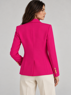 Women's double-breasted blazer in pink