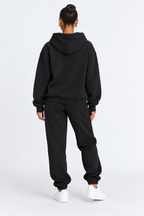 Solid Oversized Two-Piece Set studio black-back