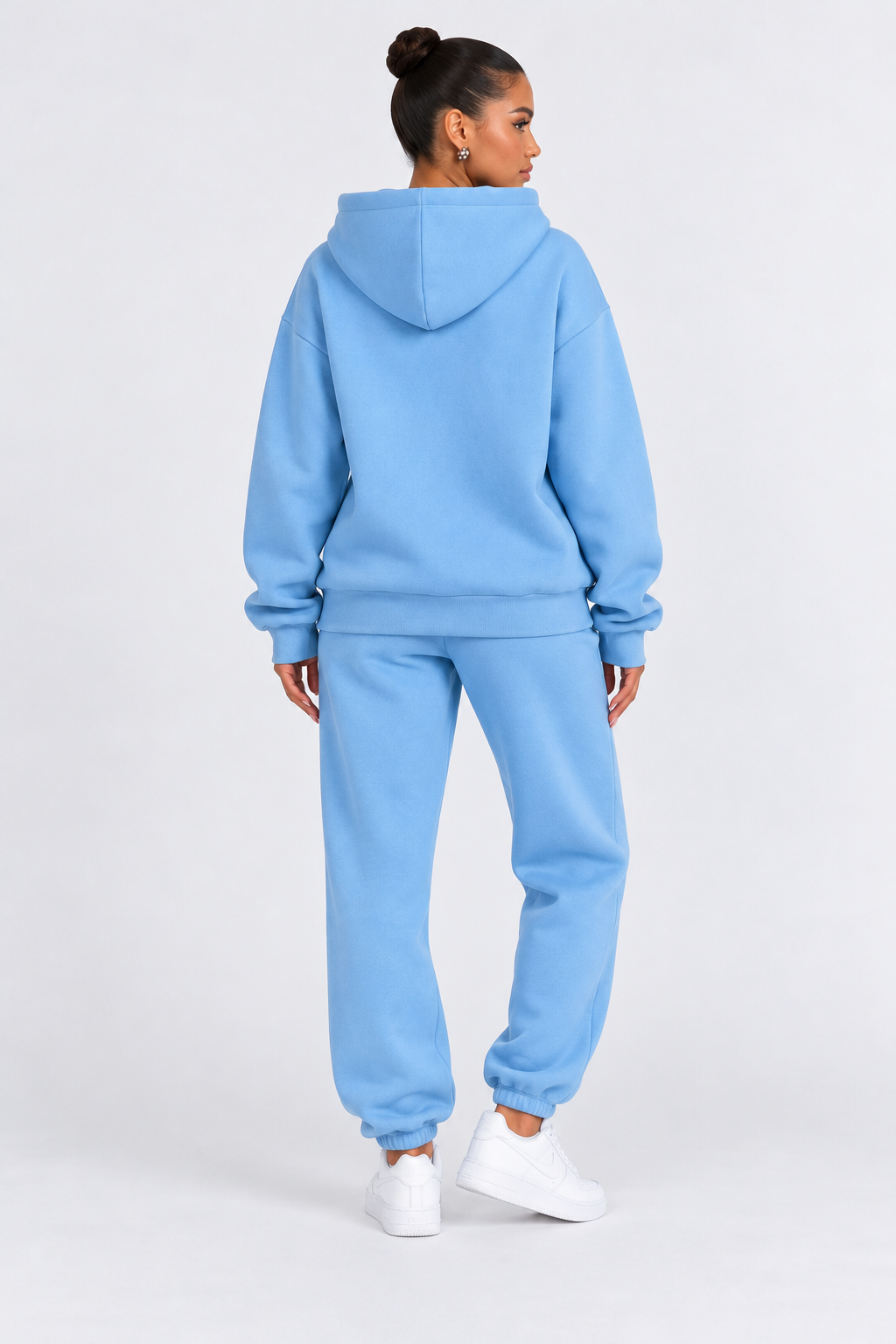 Solid Oversized Two-Piece Set studio blue-back