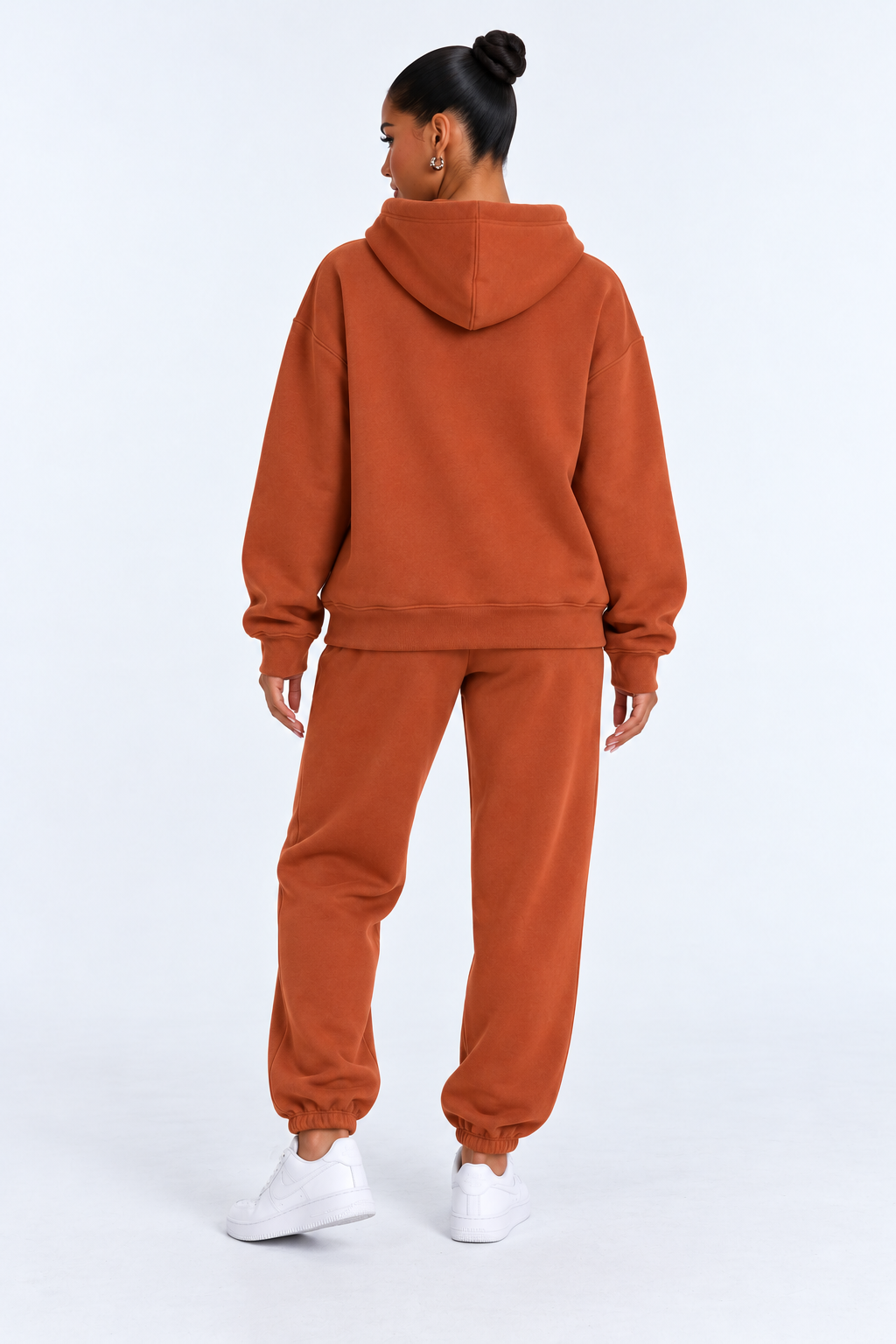 Solid Oversized Two-Piece Set studio chocolate-back