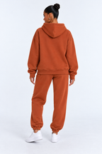 Solid Oversized Two-Piece Set studio chocolate-back