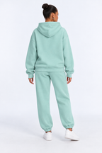 Solid Oversized Two-Piece Set studio light-green-back