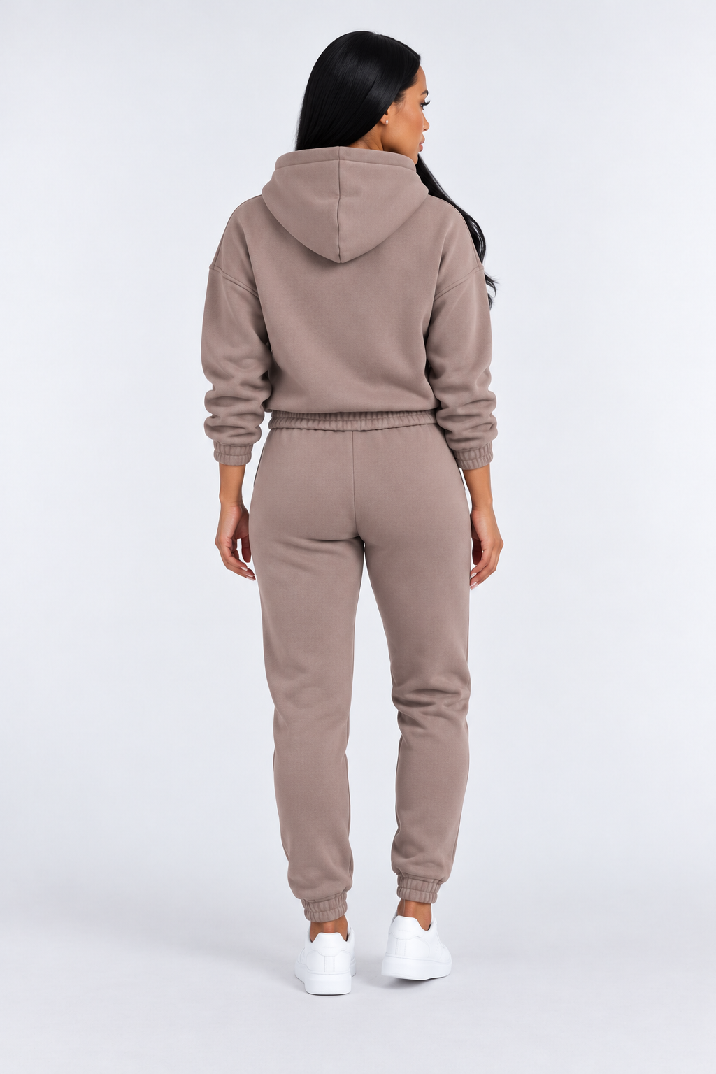 Stylish & Comfortable Tracksuit for Women - chestnut back - studio