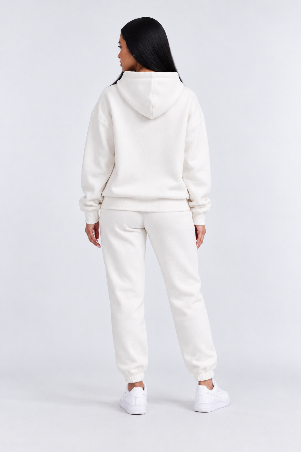 Stylish & Comfortable Tracksuit for Women - white back - studio