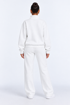 Winter 2-Piece Tracksuit for Women - white back - studio
